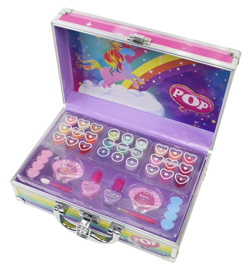 [Australia] - Enchanted World of Beauty Case, Makeup Case with Colourful Beauty Products Inside, Fun Makeup Kit, Colourful Accessories, Toys and Gift for Kids and Girls 