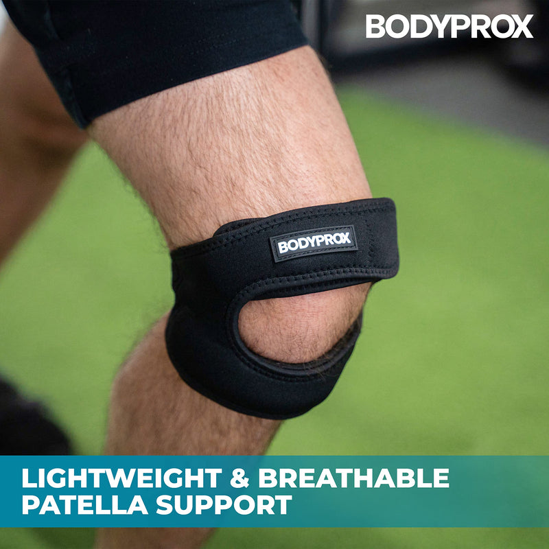 [Australia] - Patellar Tendon Support Strap (Small/Medium), Knee Pain Relief Adjustable Neoprene Knee Strap for Running, Arthritis, Jumper, Tennis Injury Recovery Small/Medium (Pack of 1) 