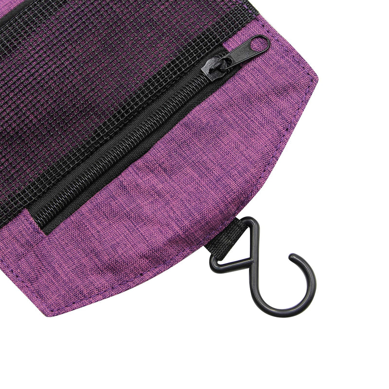 [Australia] - Toiletry Bag Dopp Kit for Women Men, Water-Resistant Makeup Cosmetic Bag Travel Organizer to Storage Gym Bathroom Personal Shower Objects Purple 
