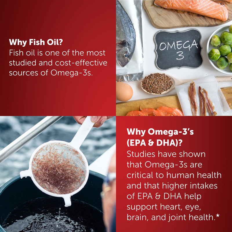 [Australia] - Omega 3 Fish Oil Supplement 800mg (per Serving), MegaRed Advanced 6X Absorption EPA & DHA Omega 3 Fatty Acid Softgels (80cnt Box), Phopholipids, Supports Brain Eye Joint & Heart Health 80 Count (Pack of 1) 