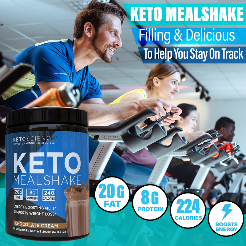 [Australia] - Keto Science Ketogenic Meal Shake Chocolate Dietary Supplement, Rich in MCTs and Protein, Keto and Paleo Friendly, Weight Loss, (14 servings), 20.7 Oz Packaging May Vary 1.28 Pound (Pack of 1) 