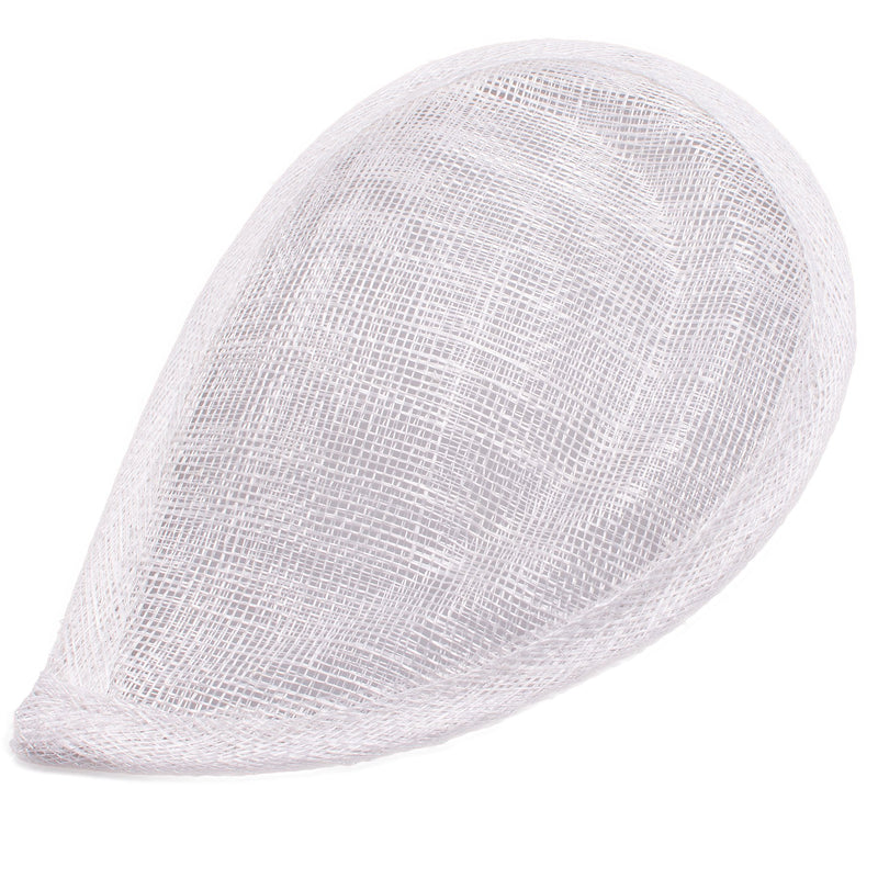 [Australia] - Lawliet Unique Shape Sinamay Hat Fascinator Base Millinery Making Material B064 White 