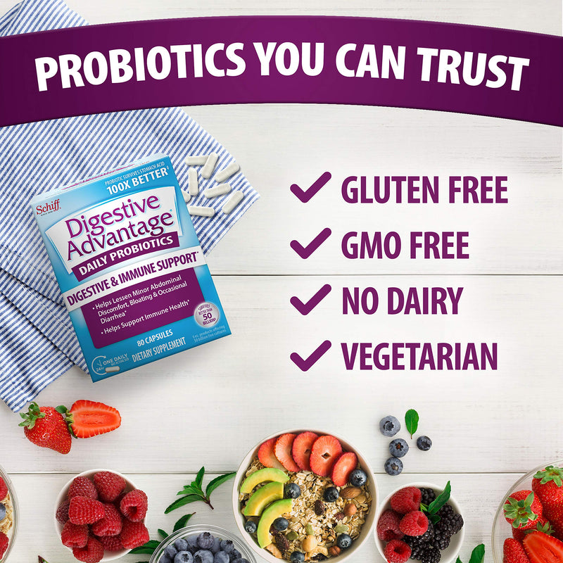[Australia] - Daily Probiotic Capsules For Digestive Health & Gut Health, Digestive Advantage Probiotics For Men and Women (50 count box) 50 Count (Pack of 1) 