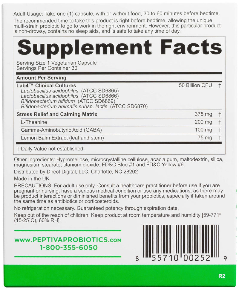 [Australia] - Peptiva Advanced 50 Billion CFU Probiotic - Digestive Relief - Clinically Validated, Premium Probiotic, 30ct 