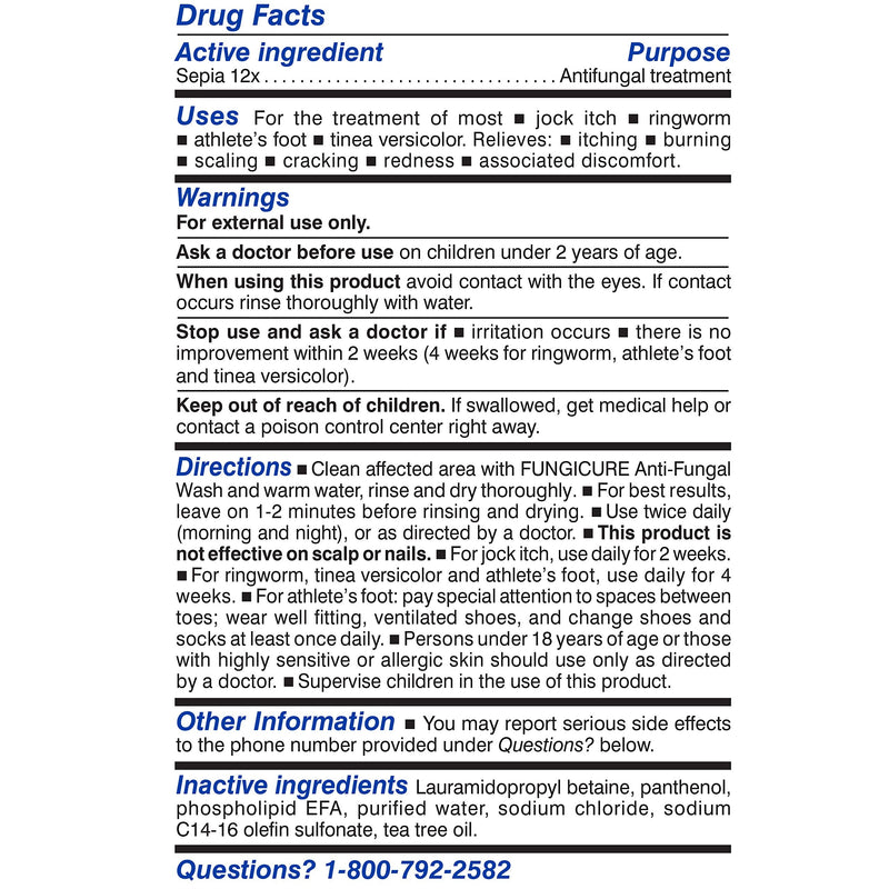 [Australia] - FUNGICURE Medicated Anti-Fungal Jock Itch Wash, 6 Fl Oz 