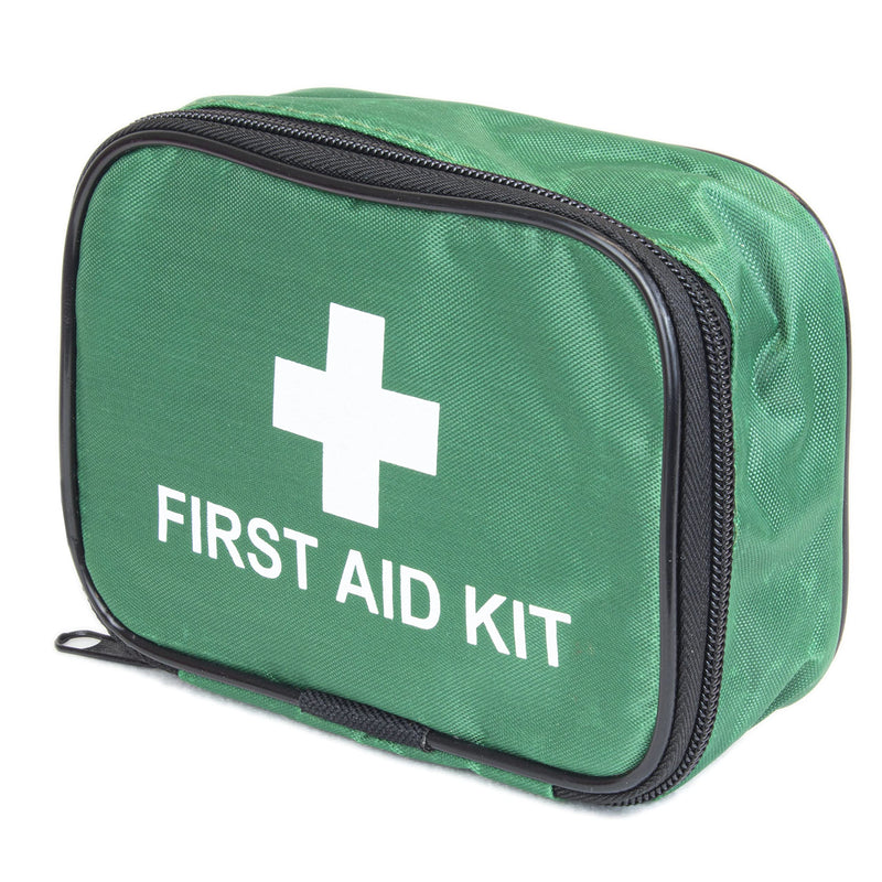 [Australia] - Clay Roberts First Aid Kit, Green, Compact First Aid Kit Bag, Bandages, Dressing Pads, Plasters, Emergency & Medical Supplies, 1st Aid Kit Bag for Travel, Home, Family, Holidays, Cars and Camping 