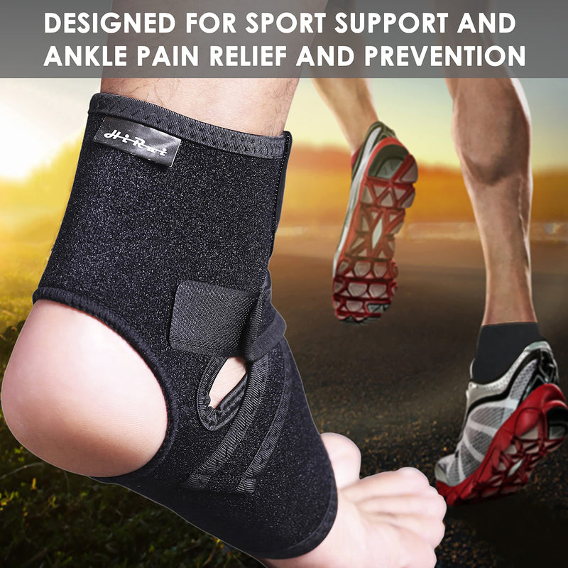 [Australia] - HiRui Ankle Wraps Ankle Brace for Men Women Kids, Lightweight Ultra-thin High-elastic Compression Ankle Support Ankle Stabilizer for Sprains Arthritis Running, Breathable & Close-fitting (M, 2 Pack) Medium (Pack of 2) 