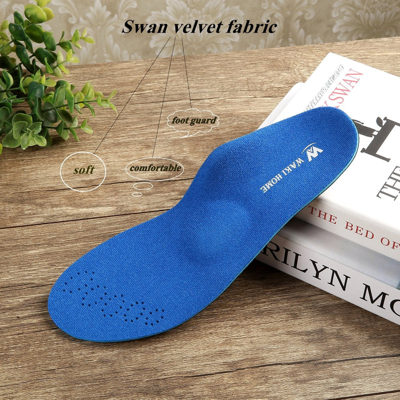 [Australia] - WAKI HOME Orthotics Insoles/Inserts/Pads with Arch Supports for Flat Feet,Plantar Fasciitis,Feet Pain,Pronation,Metatarsal Support for Men and Women Blue US Men 8---Women 10-10 1/2 (10.63")(270MM) 