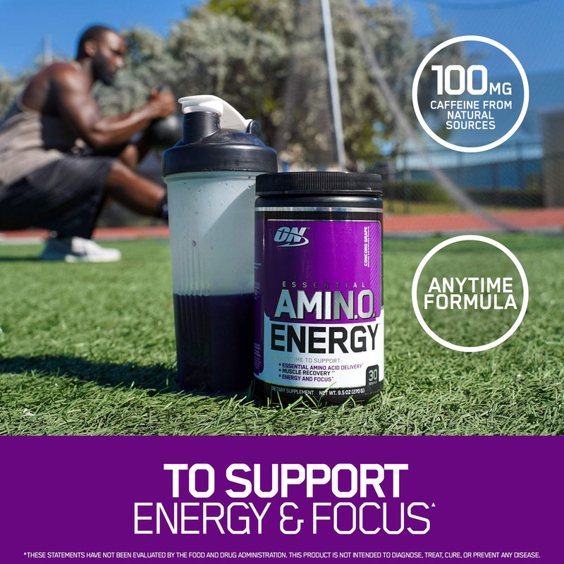 [Australia] - Optimum Nutrition Amino Energy - Pre Workout with Green Tea, BCAA, Amino Acids, Keto Friendly, Green Coffee Extract, Energy Powder - Watermelon, 30 Servings 30 Servings (Pack of 1) 