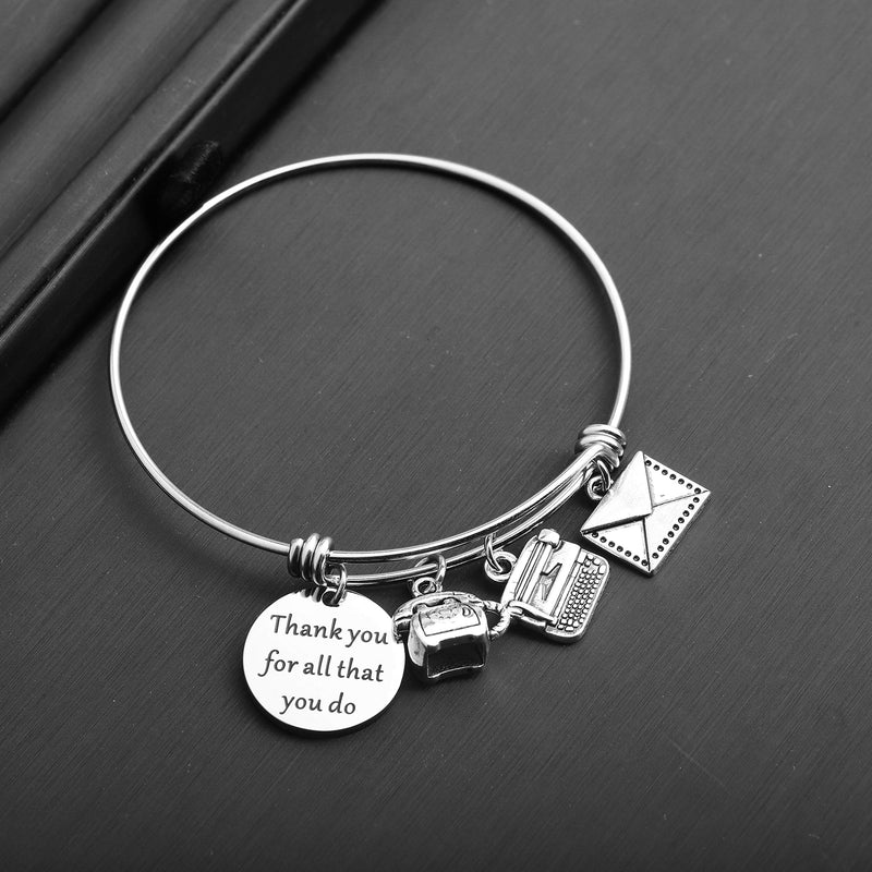 [Australia] - TIIMG Secretary Gift Administrative Assistant Bracelet Thank You for All That You Do Bracelet Coworker Leaving Gift Retirement Gift for Her Thank you Secretary 