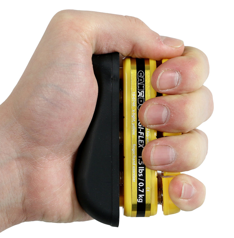 [Australia] - Hand exerciser - finger grip strengthener Cando Digi-Flex, yellow (very light) 1.5lbs 
