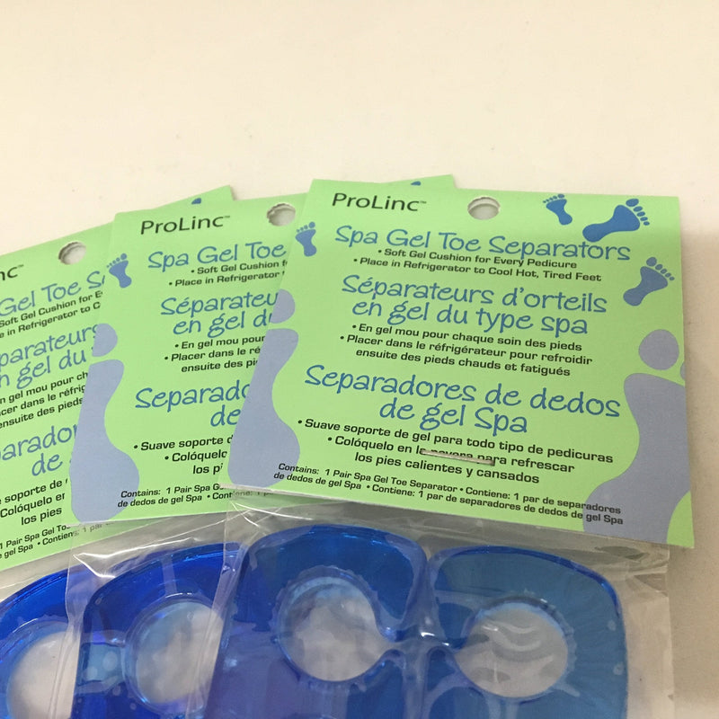 [Australia] - 3 Pack of ProLinc Spa Gel Toe Separators(BLUE) 
