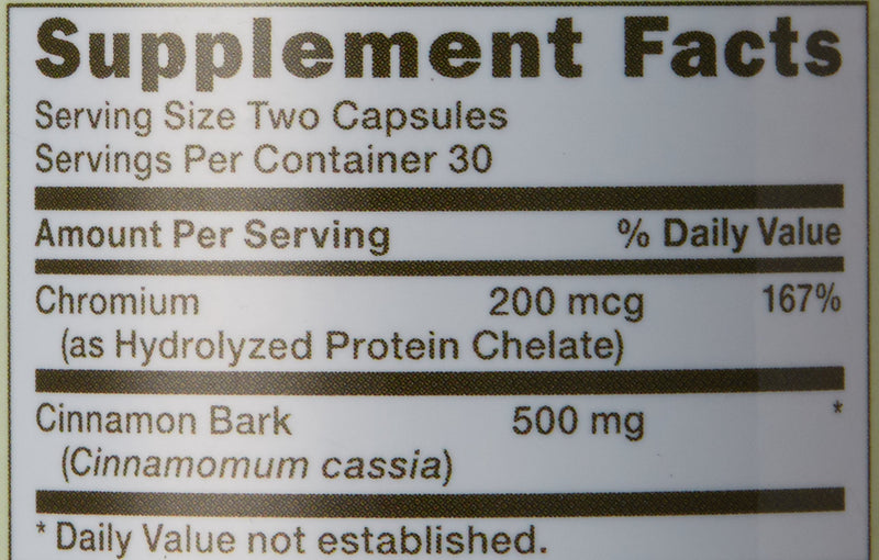 [Australia] - GNC Herbal Plus Cinnamon & Chromium, 60 Capsules, Supports Glucose Utilization 