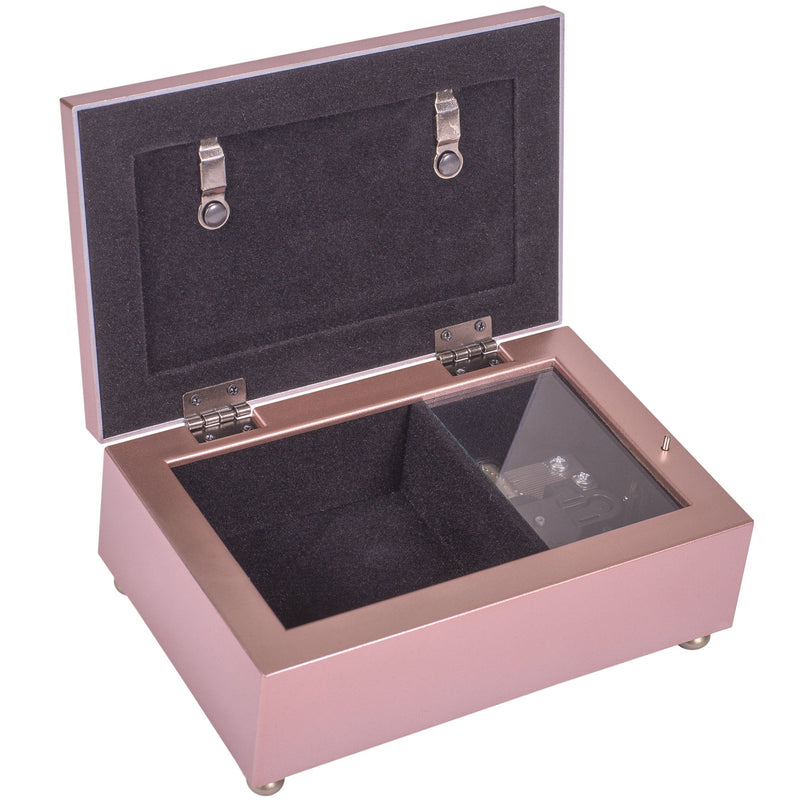 [Australia] - La Quinceanera Champagne Pink Petite Music Box/Jewelry Box Plays You Light Up My Life 