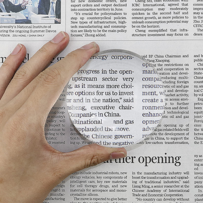 [Australia] - Beileshi 5X Acrylic Paperweight Magnifying Glass Desktop Dome Magnifier 80mm/3.14inch Optical Half Ball/3'' Reading Magnifying Tool for Hobby Reading Family and Macular Degeneration 
