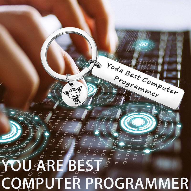 [Australia] - TGBJE Computer Programmers Gift You are Best Computer Programmer Keychain Gift for Computer Science TODA Computer 