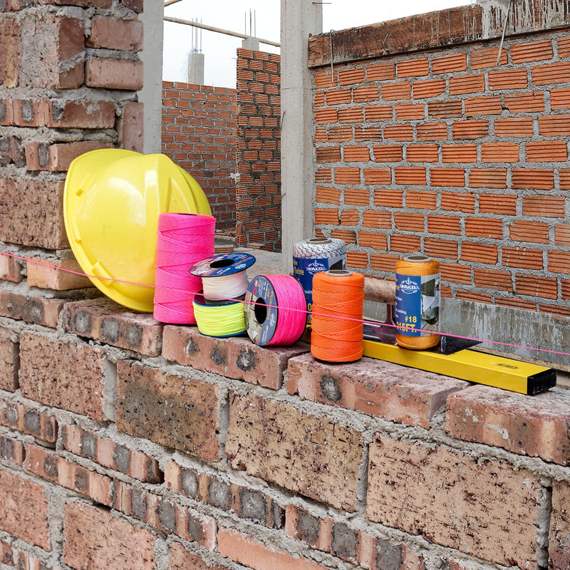 [Australia] - HONGDA Nylon Twine, 250 Feet #18 Braided Nylon Mason line String Perfect for Masonry Jobs and for The Layout of General Construction, Gardening, DIY Project, Orange 250FT Fluorescent Orange 