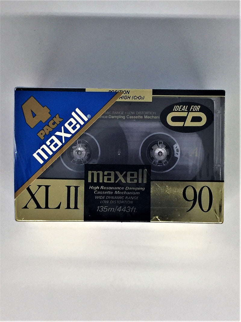 [Australia] - Maxell(R) Cassette Audio Tape, 90-Minute High Bias Standard, Pack Of 4 (Discontinued by Manufacturer) 