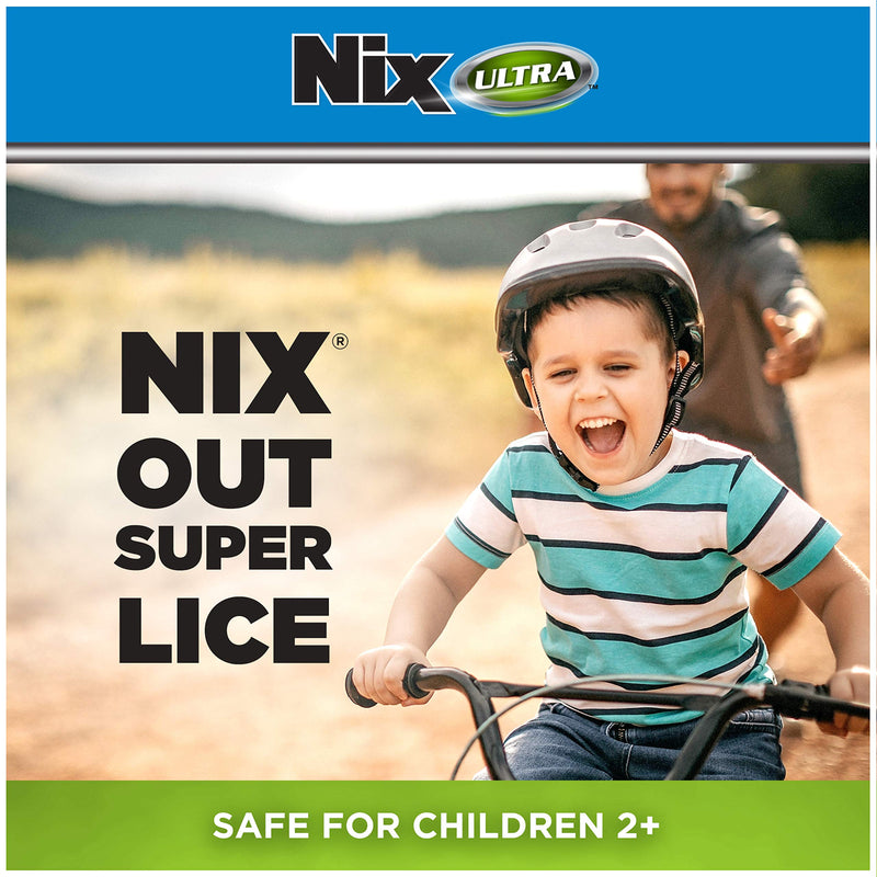 [Australia] - Nix Ultra Lice & Nits Treatment, Kills Super Lice & Eggs, 3.4 Fl Oz (Pack of 1), 1 Count Solution + Comb 