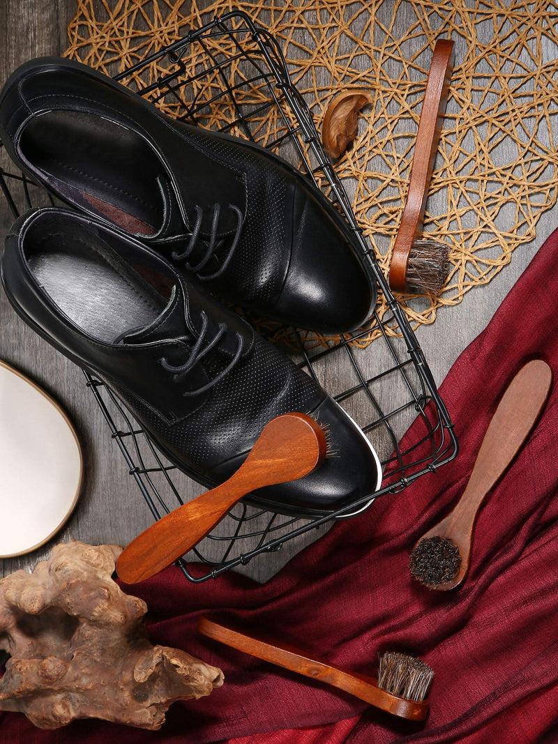 [Australia] - Jovitec 3 Pieces Horsehair Shoes Polish Brushes Care Clean Daubers Applicators (Set B) 