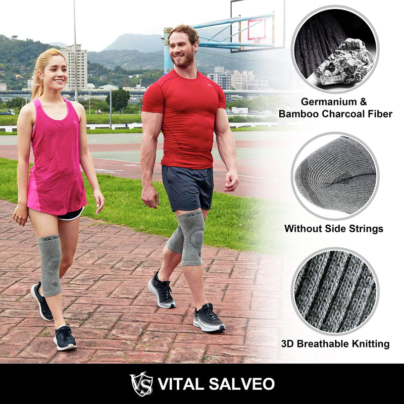 [Australia] - Vital Salveo-Compression Recovery Knee Sleeve/brace C3-COMFORT, Pain Relief, Protects Joint - Ideal for Sports and Daily Wear (Medium) Medium (Pack of 1) 