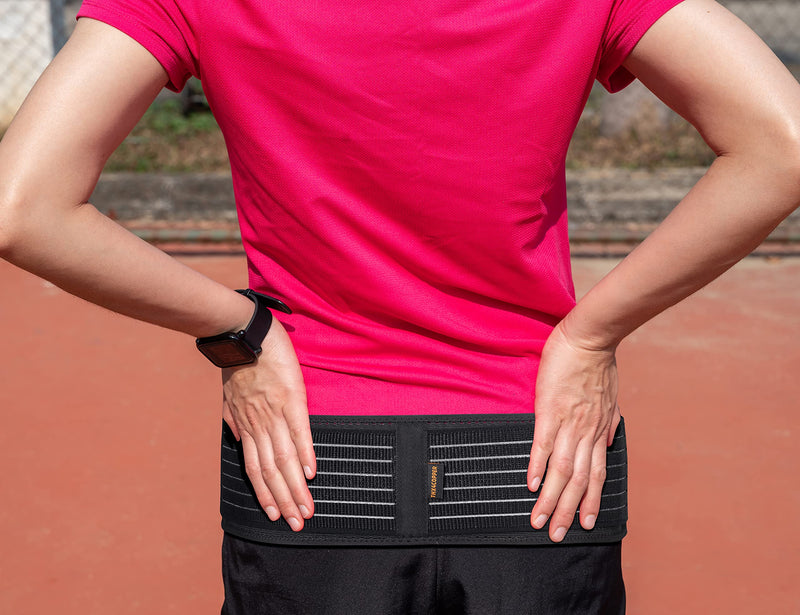 [Australia] - Thx4COPPER Elastic Mesh SI Hip Belt, Compression Lower Back Support Brace, Anti-Slip Sacroiliac Joint Brace for Men/Women, Pain Relief for Sciatica, Pelvis, Lumbar, Nerve, Leg, Sacral, Sacrum Breathable mesh ultra-thin fabric M 