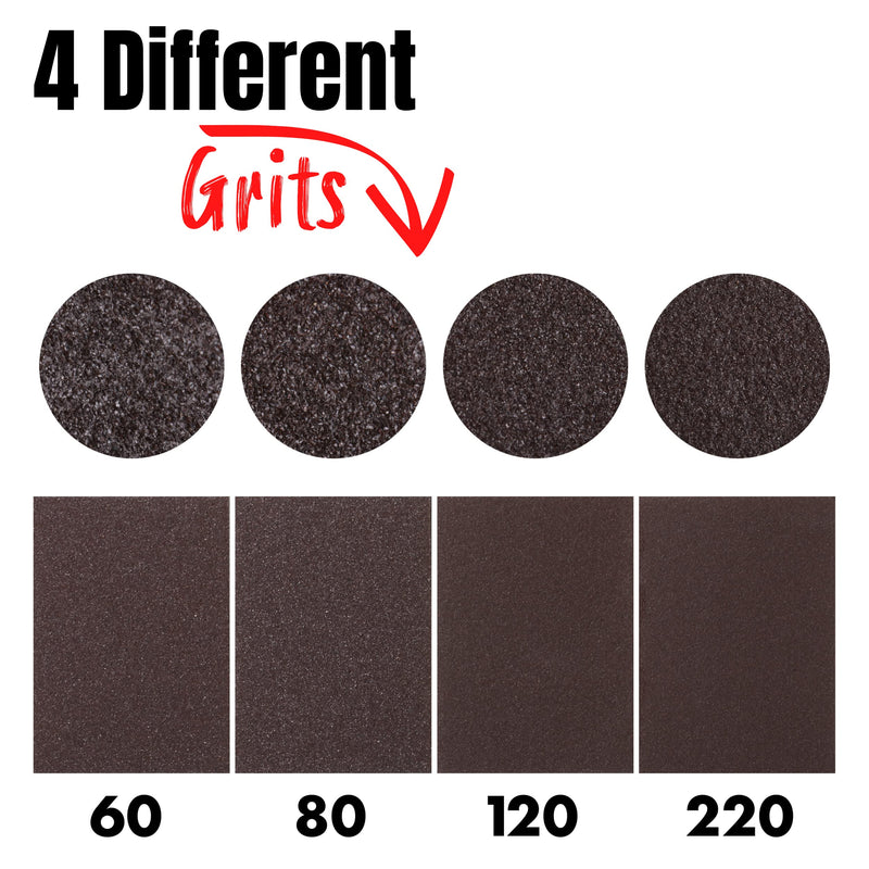 [Australia] - Bates- Sanding Sponge, 4 Pack, 60/80/120/220 Grit Assortment, Sanding Block, Washable and Reusable, Sandpaper Block, Sanding Blocks for Wood, Drywall Sanding Block, Sanding Sponges Variety Pack. 
