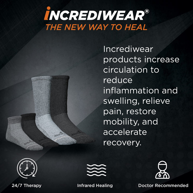[Australia] - Incrediwear Circulation Socks – Socks for Foot Circulation (Grey, Small) Grey 