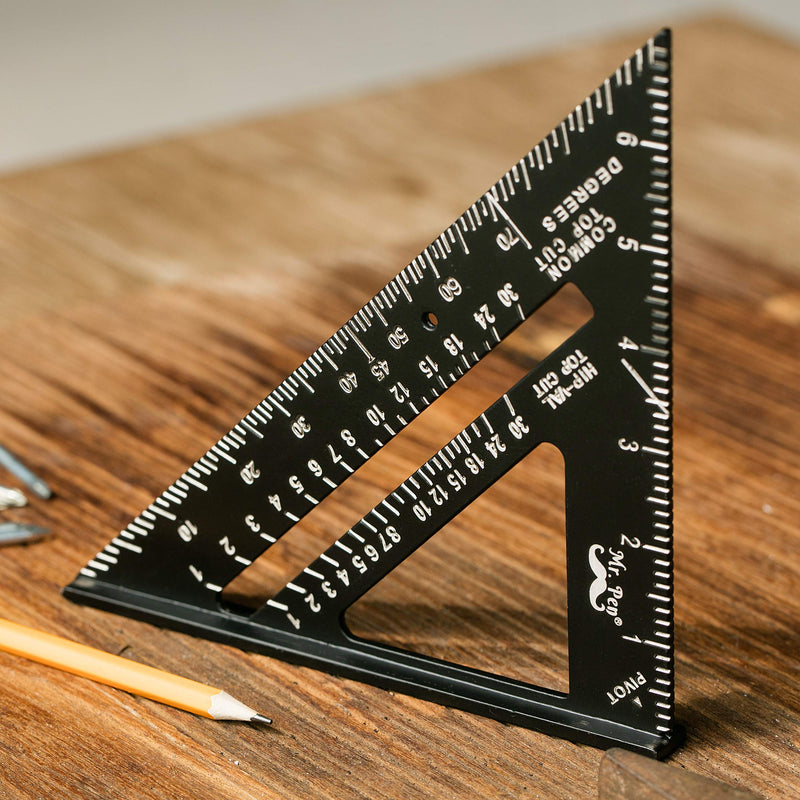[Australia] - Mr. Pen- Rafter Square, Metal Square, 7 Inch, Carpenters Square, Square Tool, Metal Square Ruler, Carpentry Squares, Woodworking Square, Square Angle Tool, Aluminum Rafter Square, Carpenter Square 