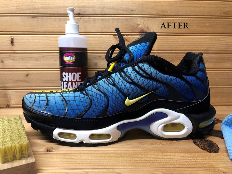 [Australia] - Quick N Brite 12 oz Shoe Cleaner Kit with Brush, Microfiber cloth. for cleaning Sneakers, Tennis shoes, Canvas, Plastic, Mesh, Knit and More 