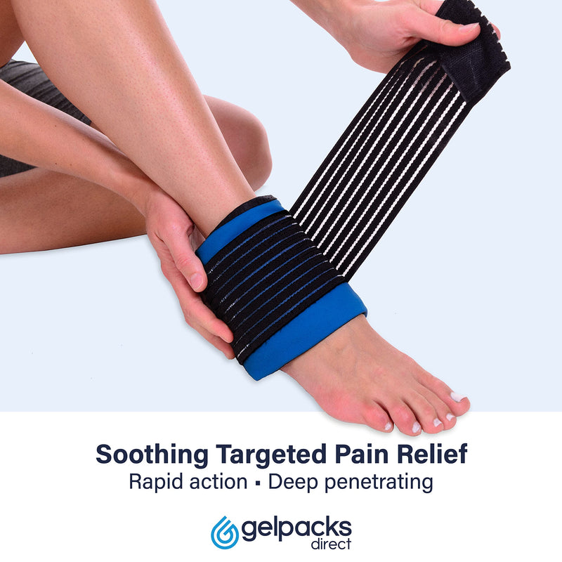 [Australia] - GelpacksDirect Gel Ice Pack for Sport Injury, Reusable Hot & Cold Compress Wrap, All Body Parts - Flexible from Freezer - First Aid Heat Pad for Knee, Ankle, Hip, Back Pain Relief - Faster Recovery 