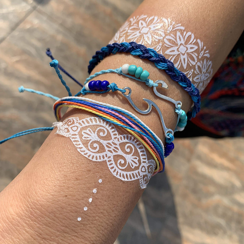 [Australia] - 14 Pieces Bracelets for Teen Girls Wave Strand Anklet Bracelets Set,Handmade Cute Sunflower Adjustable Braided Rope Bracelet Bohemian Beach Friendship Jewelry Christmas Gifts Feature Sunflower Set 