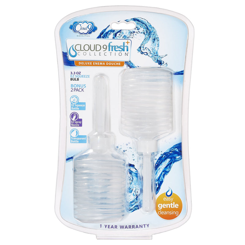 [Australia] - Cloud 9 Novelties Superior Portable Enema Douche Applicator Bottle, Clear 