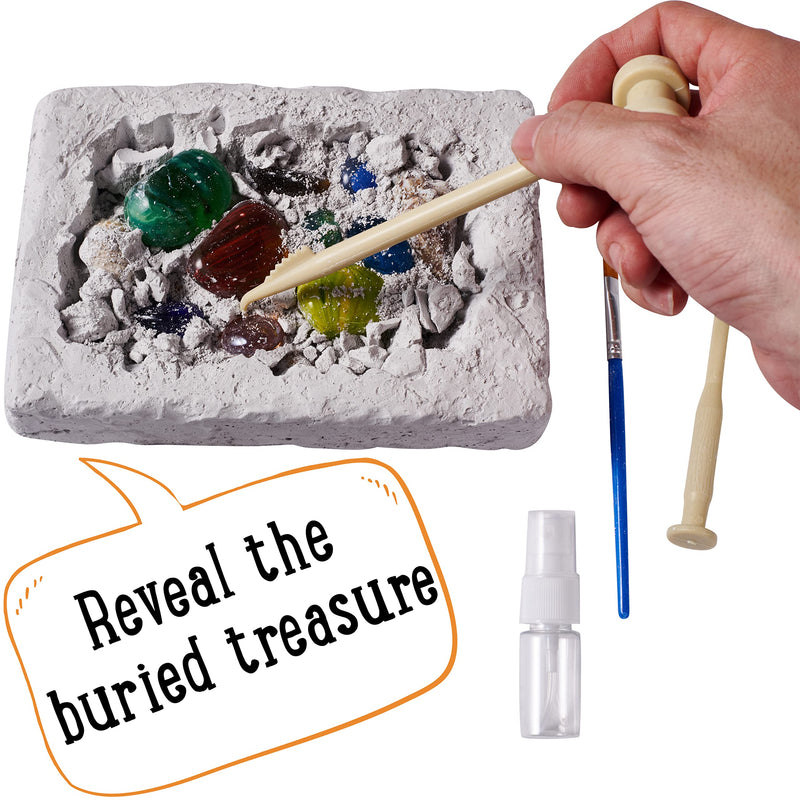 [Australia] - Jaques of London Gemstone Dig Kit | Girls Toys Age 3 4 5 6 | Gem Stones Set for Kids | Gem Dig Kit | Since 1795 