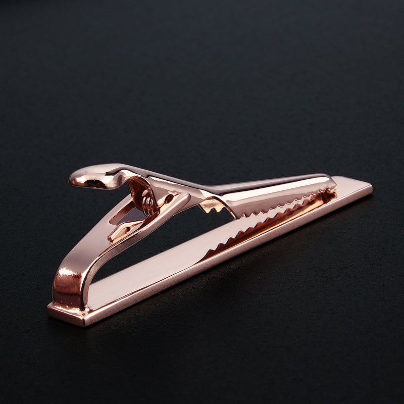 [Australia] - HAWSON 2 Inch Tie Bar Clips for Men Rose Gold Necktie Accessories Perfect Wedding Business Gift 1 