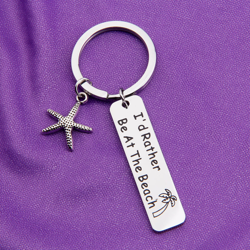 [Australia] - SEIRAA I'd Rather Be at The Beach Gift for Beach Lover Starfish Charm Jewelry Ocean Nautical Vacation GIF 