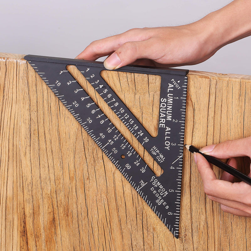 [Australia] - Mr. Pen- Rafter Square, Metal Square, 7 Inch, Carpenters Square, Square Tool, Metal Square Ruler, Carpentry Squares, Woodworking Square, Square Angle Tool, Aluminum Rafter Square, Carpenter Square 