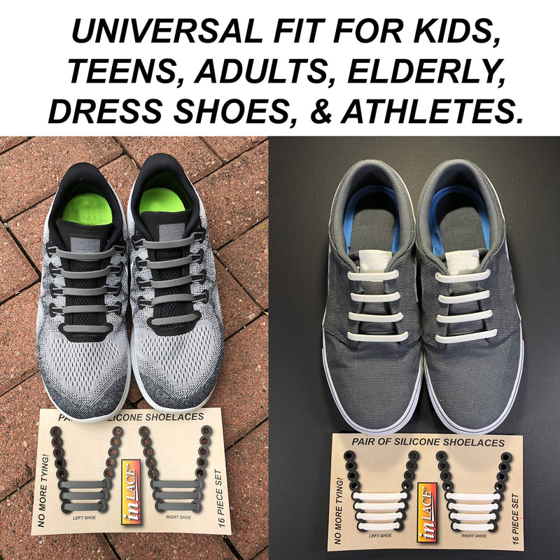 [Australia] - No Tie Shoelaces For Adults and Kids Black 