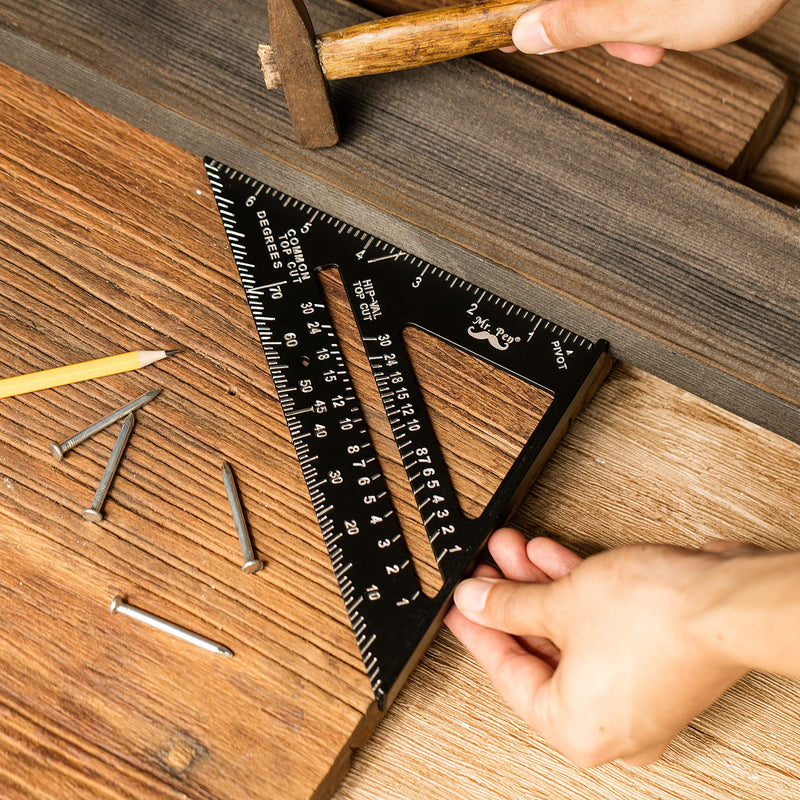 [Australia] - Mr. Pen- Rafter Square, Metal Square, 7 Inch, Carpenters Square, Square Tool, Metal Square Ruler, Carpentry Squares, Woodworking Square, Square Angle Tool, Aluminum Rafter Square, Carpenter Square 