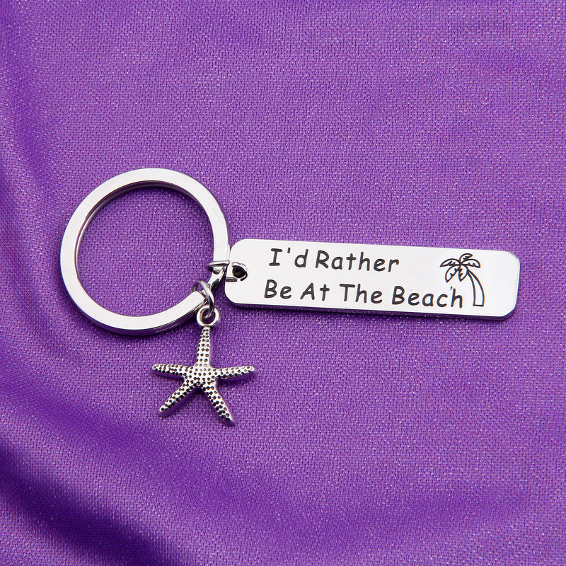 [Australia] - SEIRAA I'd Rather Be at The Beach Gift for Beach Lover Starfish Charm Jewelry Ocean Nautical Vacation GIF 