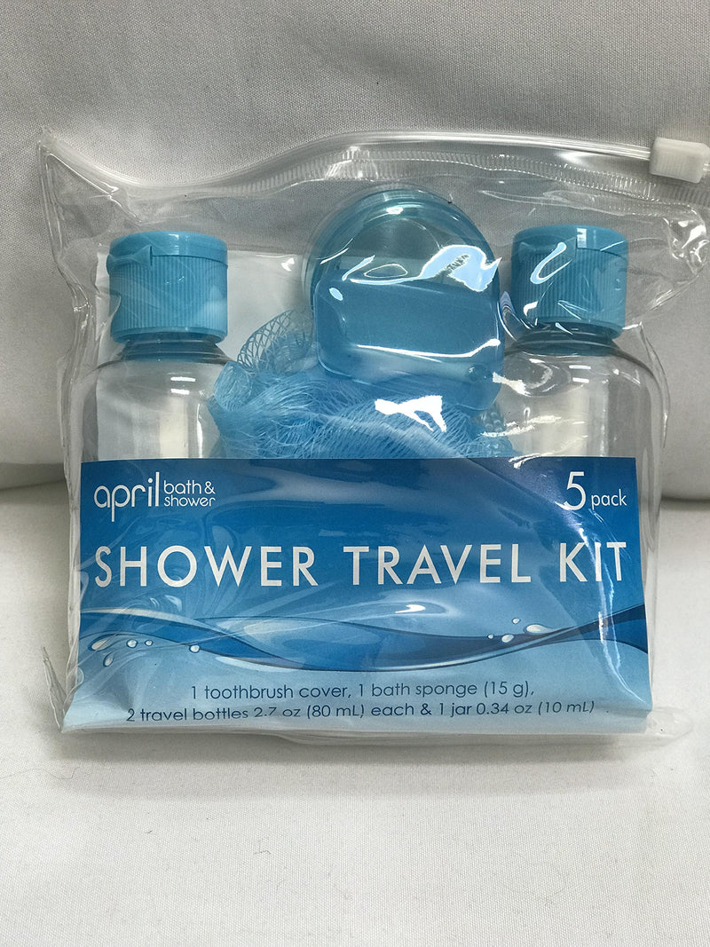 [Australia] - April Bath and Shower, Shower Travel Kit 5 pack, Multiple colors 
