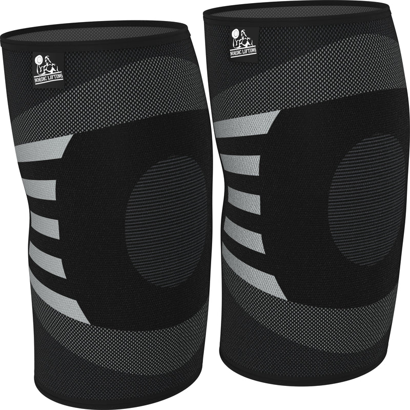 [Australia] - Knee Compression Sleeves (1 Pair) - Support for Arthritis Prevention & Recovery Large Grey 