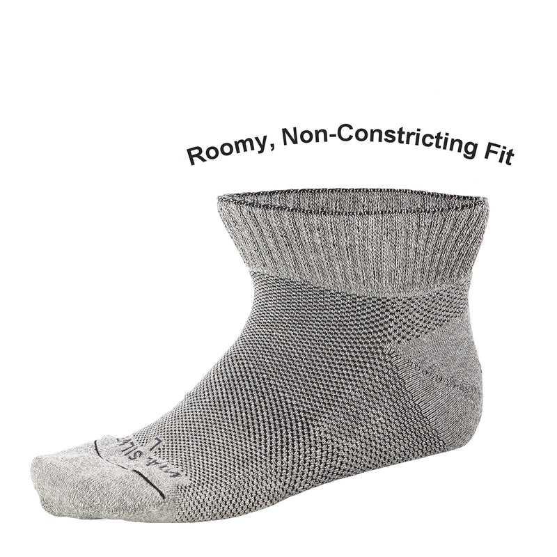 [Australia] - Vital Salveo- Soft Non Binding Seamless Circulation Diabetic Socks- Ankle Short (1 Pair) M 