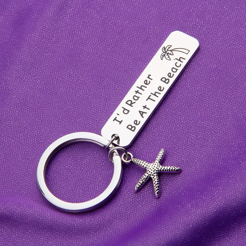 [Australia] - SEIRAA I'd Rather Be at The Beach Gift for Beach Lover Starfish Charm Jewelry Ocean Nautical Vacation GIF 