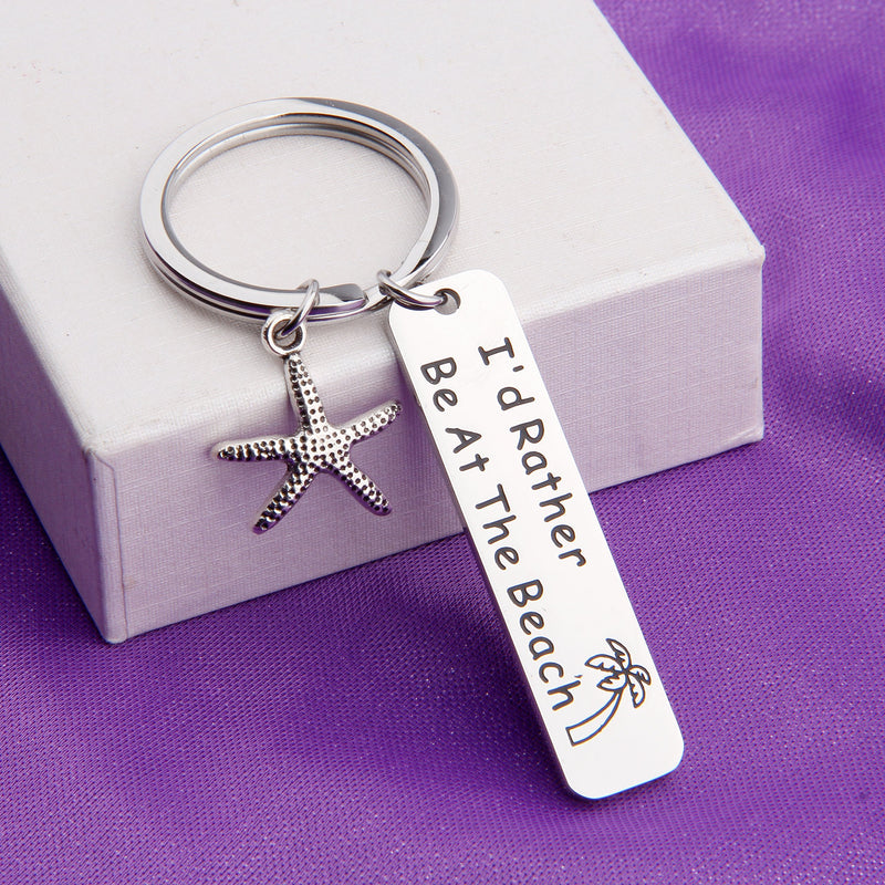 [Australia] - SEIRAA I'd Rather Be at The Beach Gift for Beach Lover Starfish Charm Jewelry Ocean Nautical Vacation GIF 