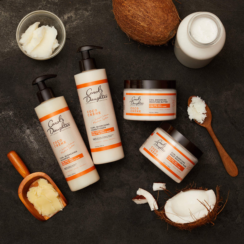 [Australia] - Carol’s Daughter Coco Creme Coil Enhancing Moisture Butter for Very Dry Hair, with Coconut Oil and Mango Butter, Paraben Free and Silicone Free Butter for Curly Hair, 12 oz 