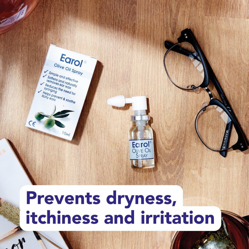 [Australia] - Earol | Olive Oil Ear Wax Removal Spray | Clinically Proven | Reduces Need for Syringing | Metered Dose | 1 Pack of 10ml Oil Spray Bottle 