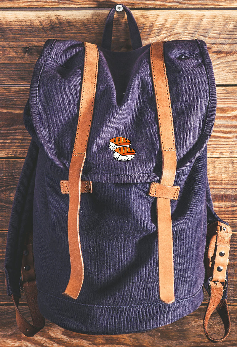 [Australia] - Sushi Enamel Pin by Real Sic – Kawaii Sashimi Emoji Lapel Pin - Super Cute Food Pin for Backpacks, Jackets, Bags, Hats & Tops 