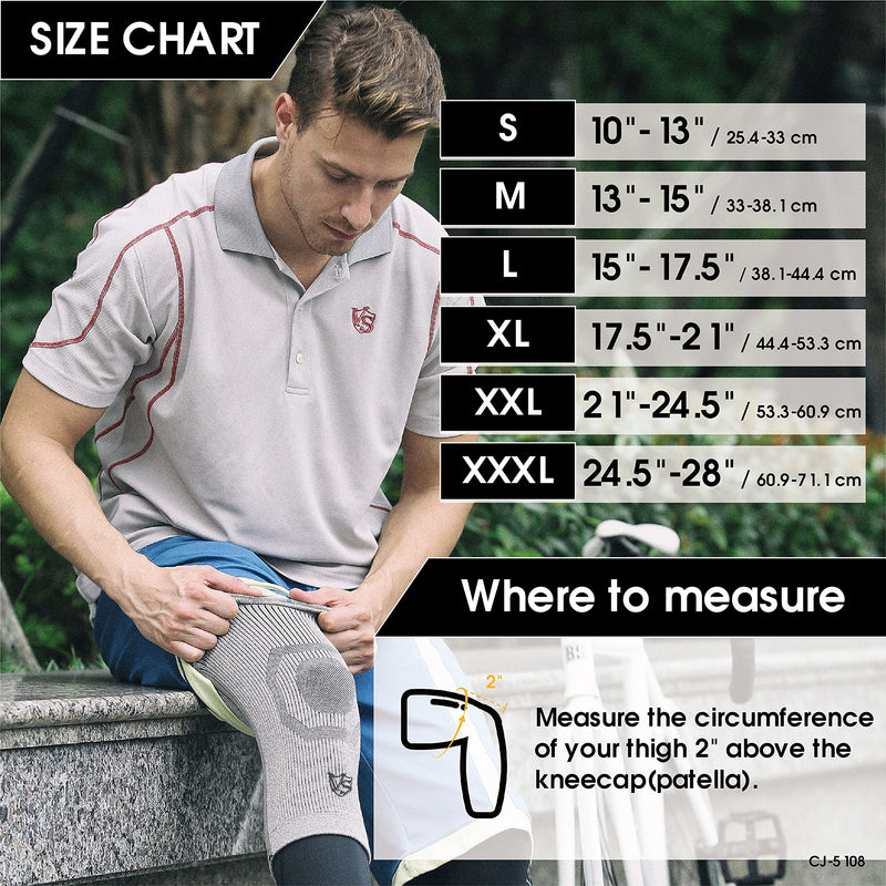 [Australia] - Vital Salveo Knee Compression Sleeve Swelling Recovery Knee Brace S-Support Pain Relief for Men and Women Unisex for Running Basketball Gym Workout Sports Light Grey (1PC) X-Large X-Large (Pack of 1) 