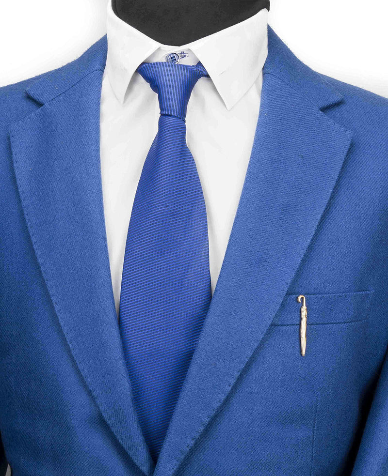 [Australia] - Knighthood Matte Gold Umbrellla Tie Pin Lapel Pin Badge Coat Suit Collar Accessories Brooch for Men 
